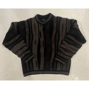 Vintage Tundra Canada Men's Coogi Style 3D Knit Sweater Size XL‎ Chunky Pullover